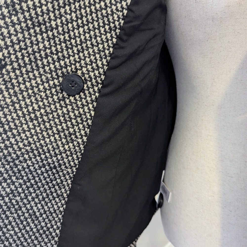 Ann Taylor LOFT Herringbone Wool Blend Peacoat Double Breasted Short Jacket XS - Picture 7 of 10